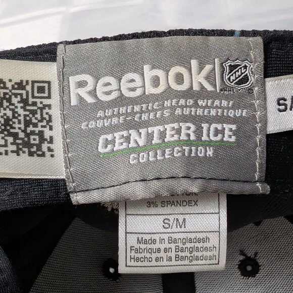 SAN JOSE SHARKS FITTED BASEBALL HAT REEBOK CENTER ICE NHL HOCKEY SMALL MEDIUM - Picture 10 of 15